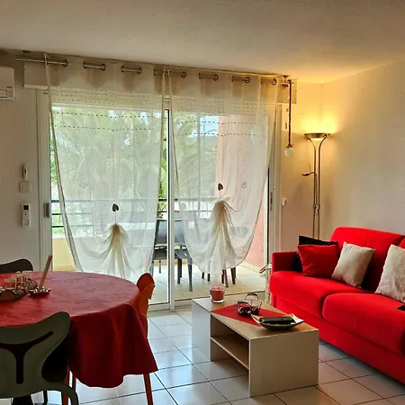 דירה Beachfront For 6 Free Wifi, Air Conditioning, Garage, Swimming Pool Sète