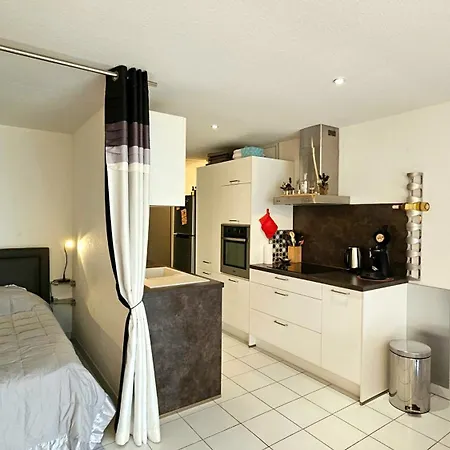 דירה Beachfront For 6 Free Wifi, Air Conditioning, Garage, Swimming Pool Sète