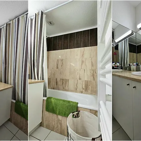 דירה Beachfront For 6 Free Wifi, Air Conditioning, Garage, Swimming Pool Sète